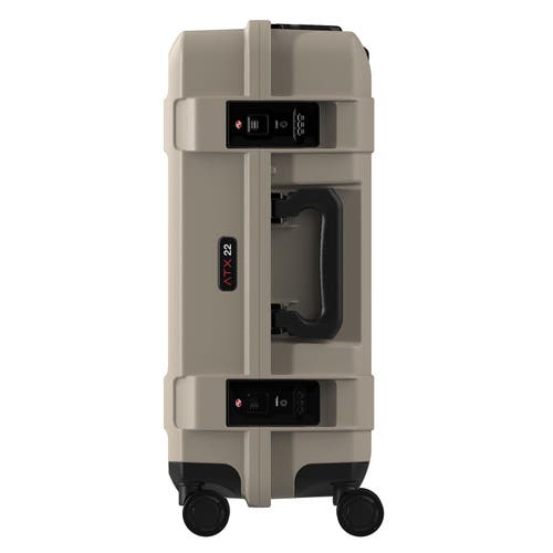 Pelican Atx Luggage Hardside  22 Inch Carry On Spinner Luggage In Sand