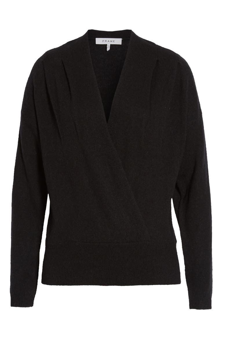 Surplice Wool & Cashmere Sweater, Alternate, color, NOIR
