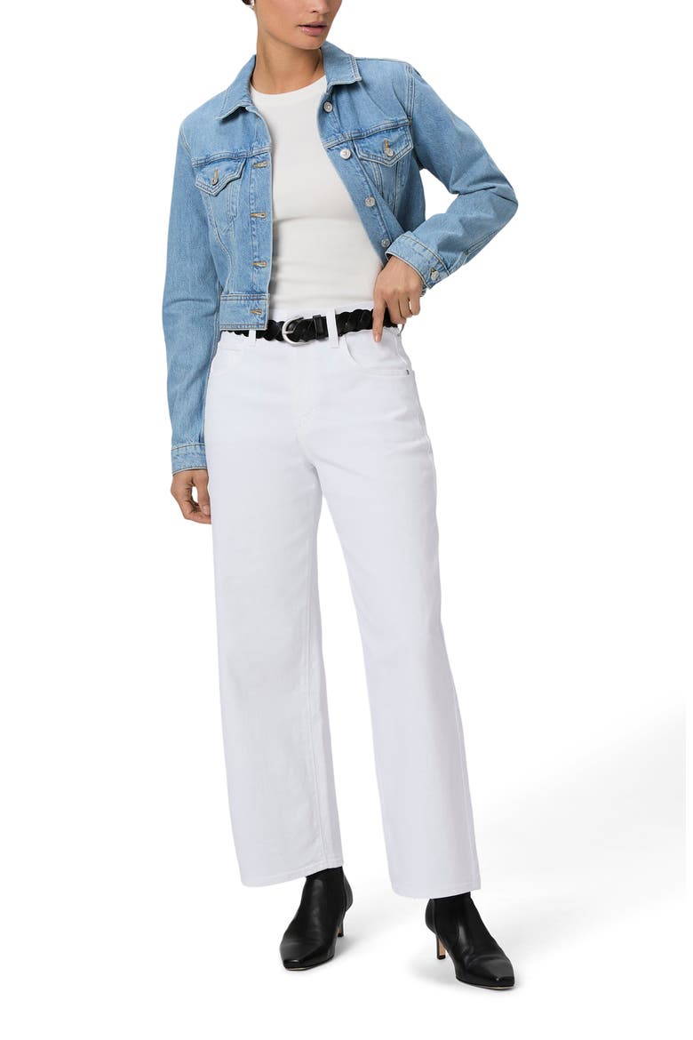 Cameron High Waist Ankle Wide Leg Jeans, Alternate, color, CRISP WHITE