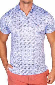 TailorByrd Floral Bloom Performance Golf Polo