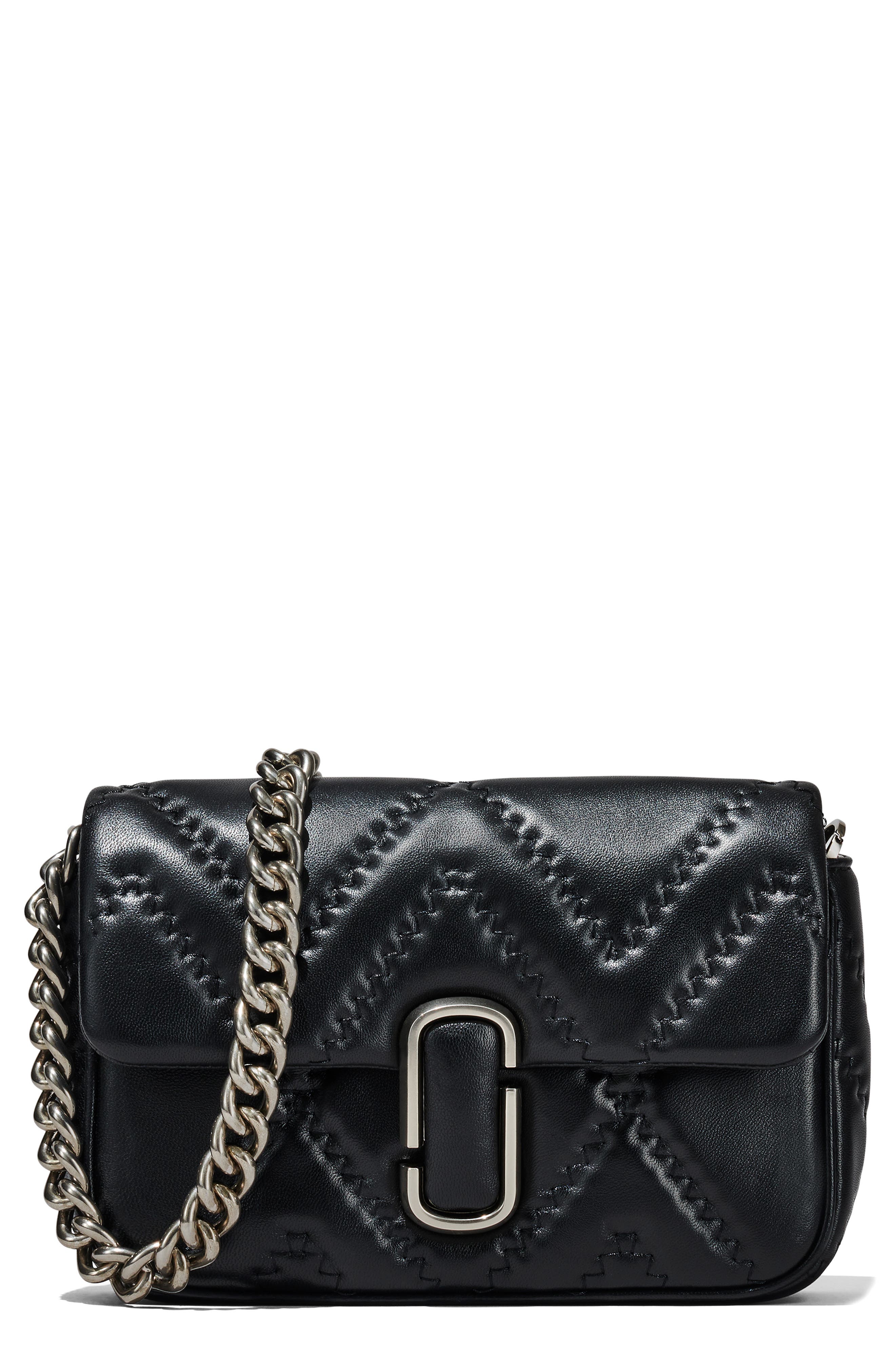 Marc Jacobs The J Marc Quilted Leather Shoulder Bag, Main, color, 