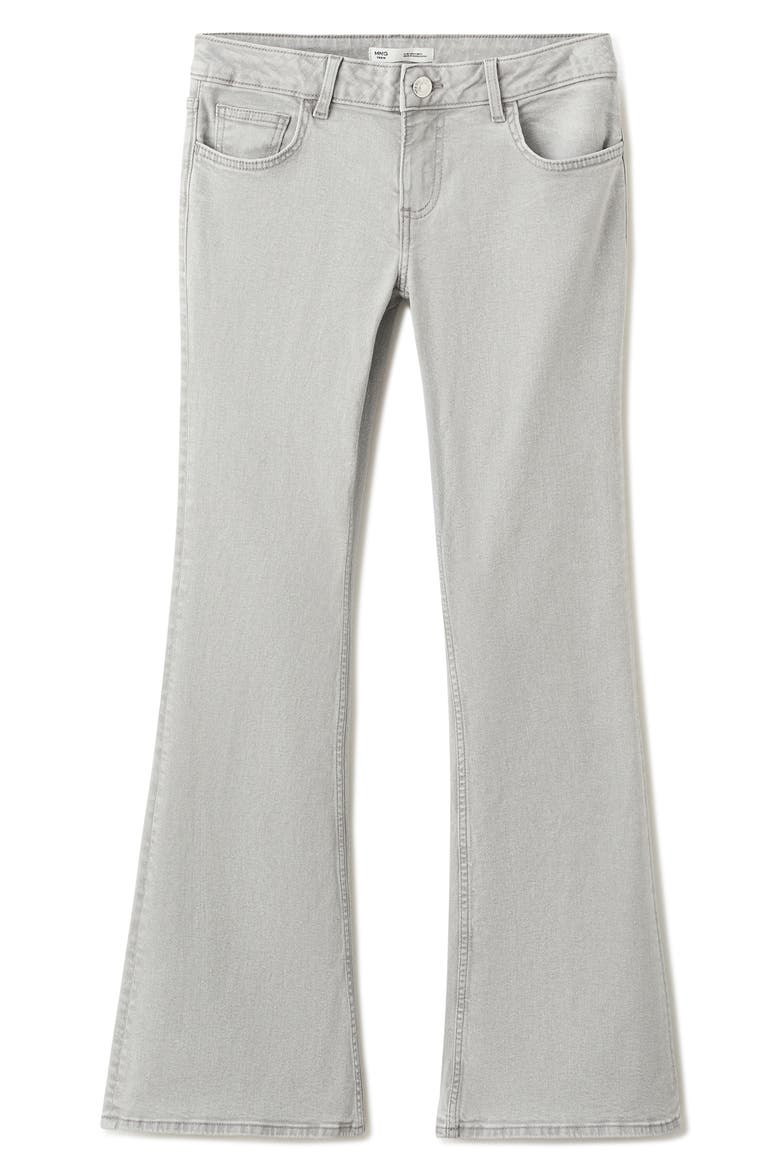 Low Waist Flare Jeans, Main, color, DENIM GREY
