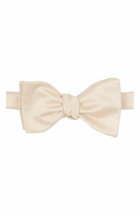 Solid Satin Bow Tie