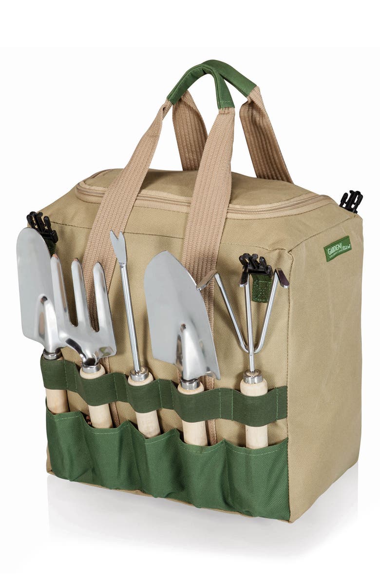 Picnic Time x Disney<sup>®</sup> Winnie the Poof Gardener Tote Bag & Accessories, Alternate, color, Green