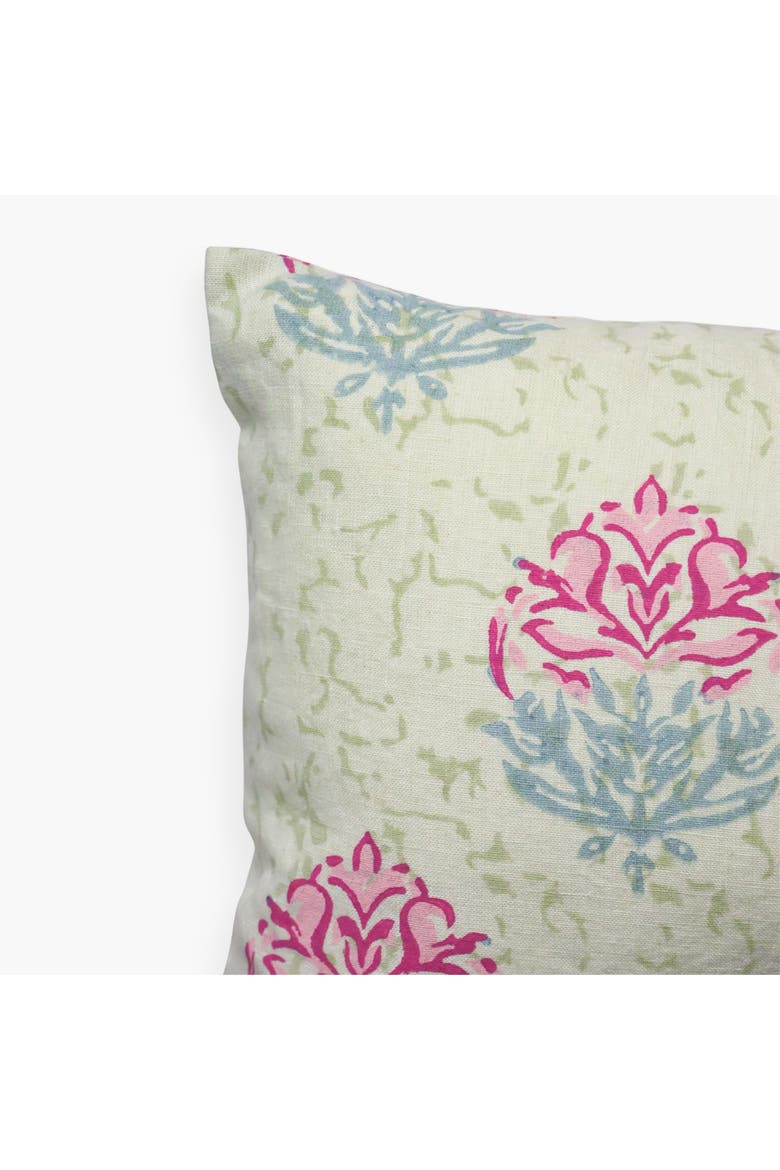 Vana - Lumbar Pure Linen Throw Pillow Cover, Alternate, color, Aloe Green