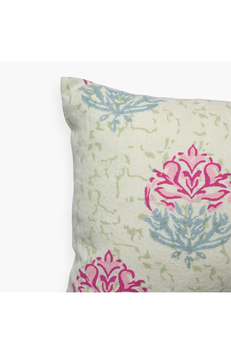 Banyan & Birch Vana - Lumbar Pure Linen Throw Pillow Cover, Alternate, color, Aloe Green