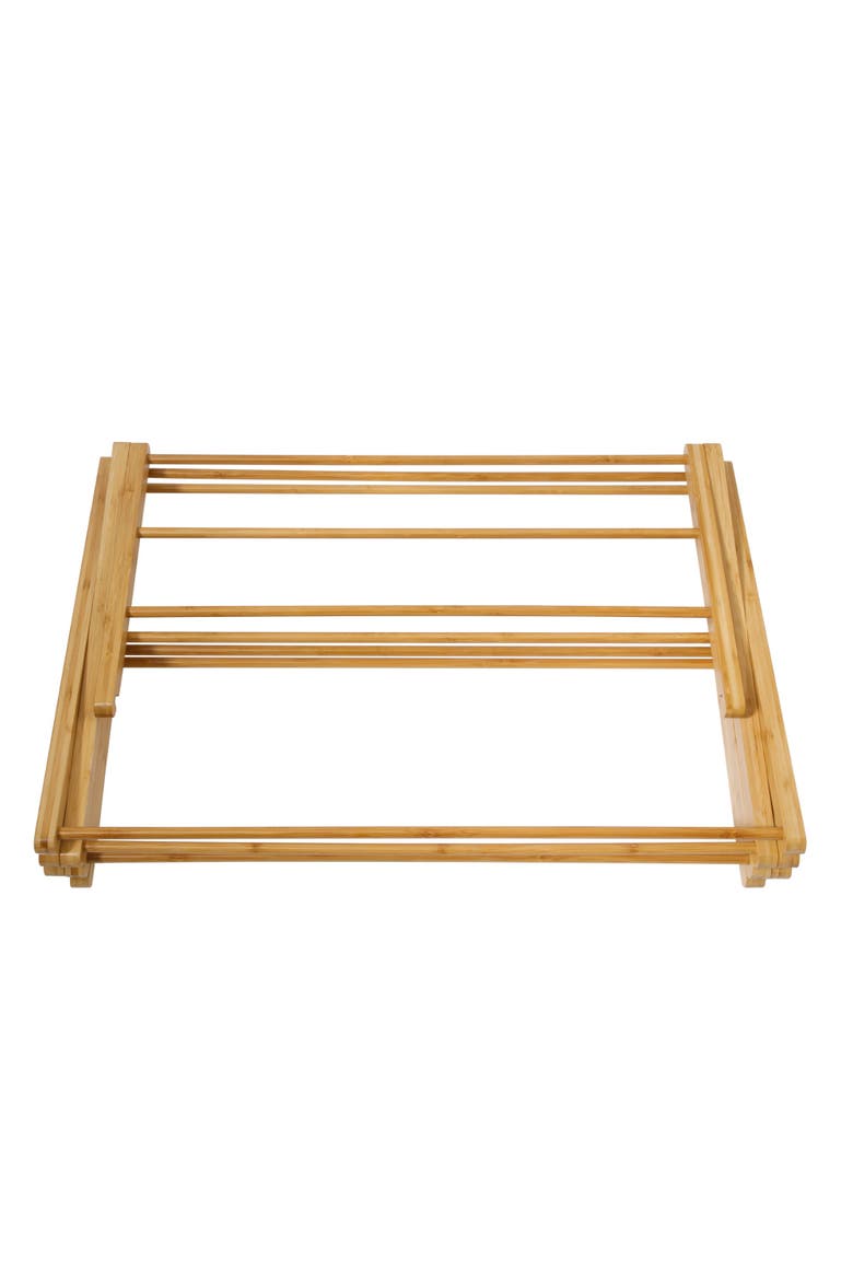 Foldable 2-Tier Collapsible Laundry Drying Rack for Indoor & Outdoor, Alternate, color, Natural