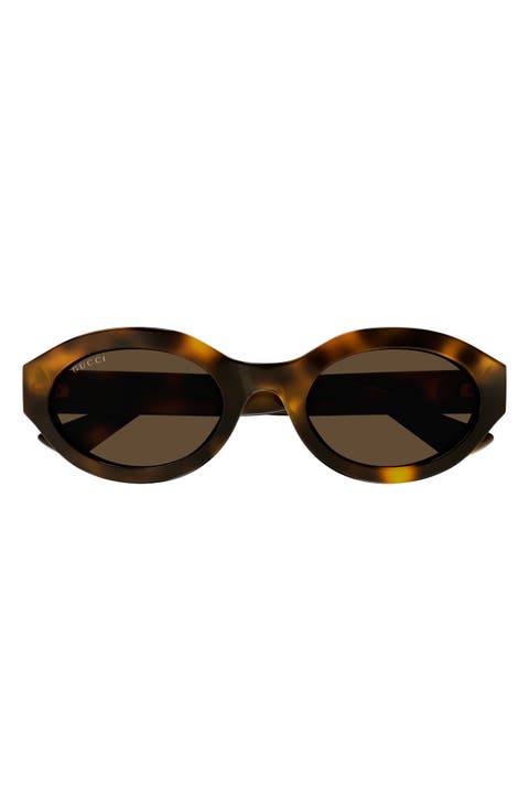 53mm Small Oval Sunglasses