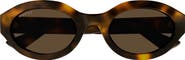 Gucci 53mm Small Oval Sunglasses
