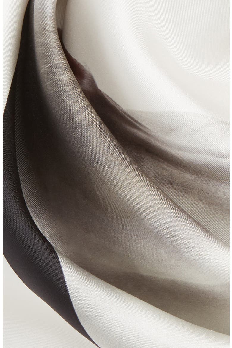 Unicorn Graphic Square Silk Scarf, Alternate, color, WHITE