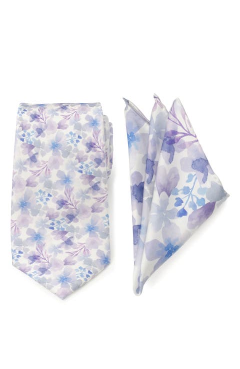 Watercolor Silk Tie & Pocket Square Set