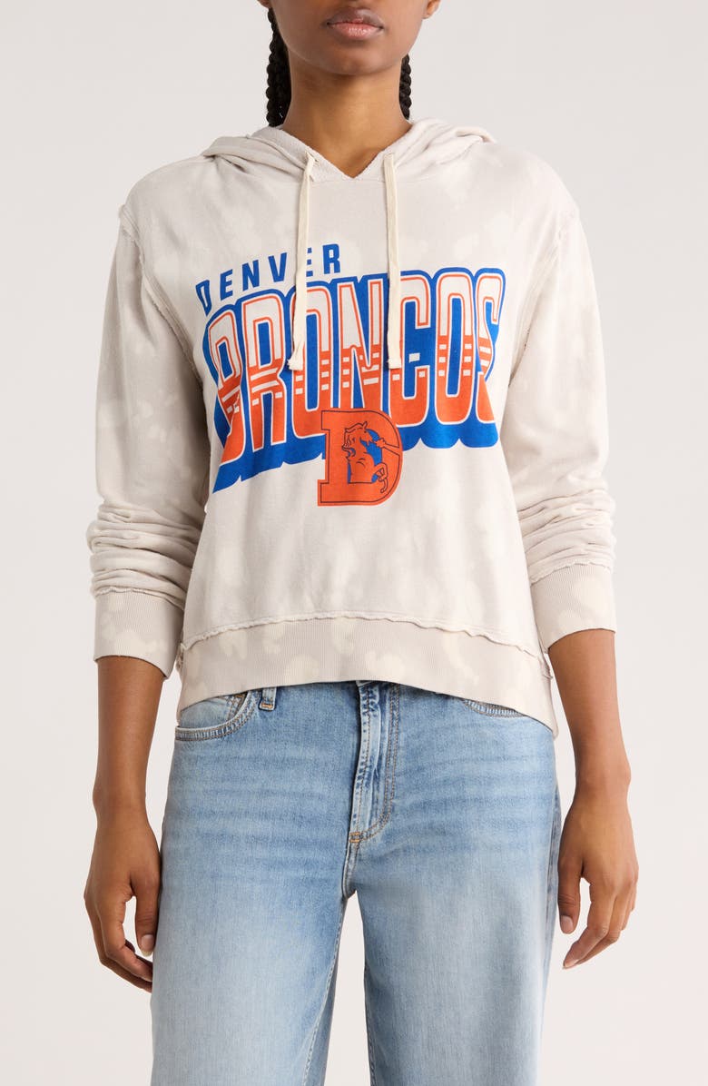 Junk Food Denver Broncos Touchdown Hoodie, Main, color, Tie Dye