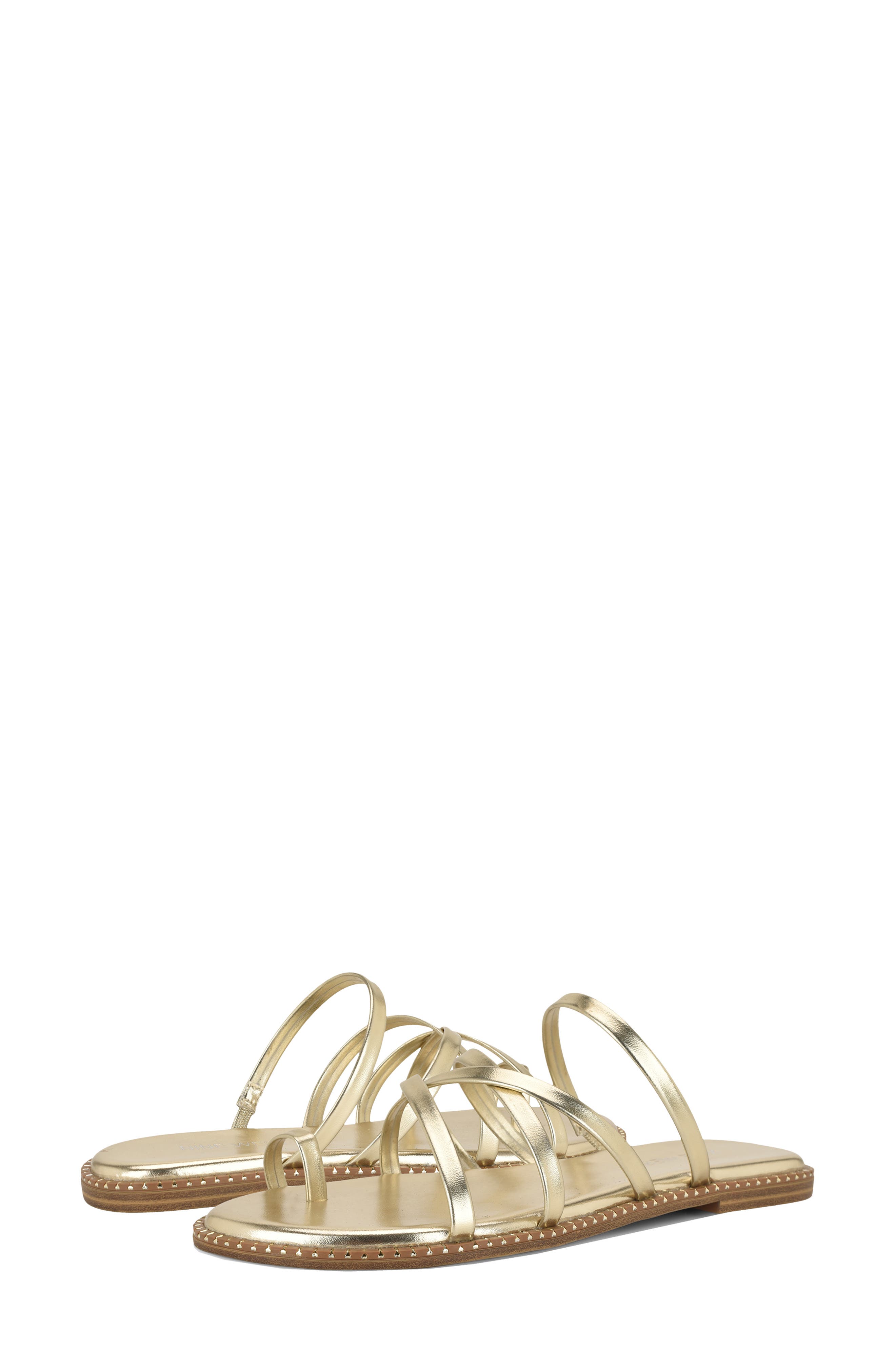 Digen Toe Loop Sandal, Alternate, color, GOLD