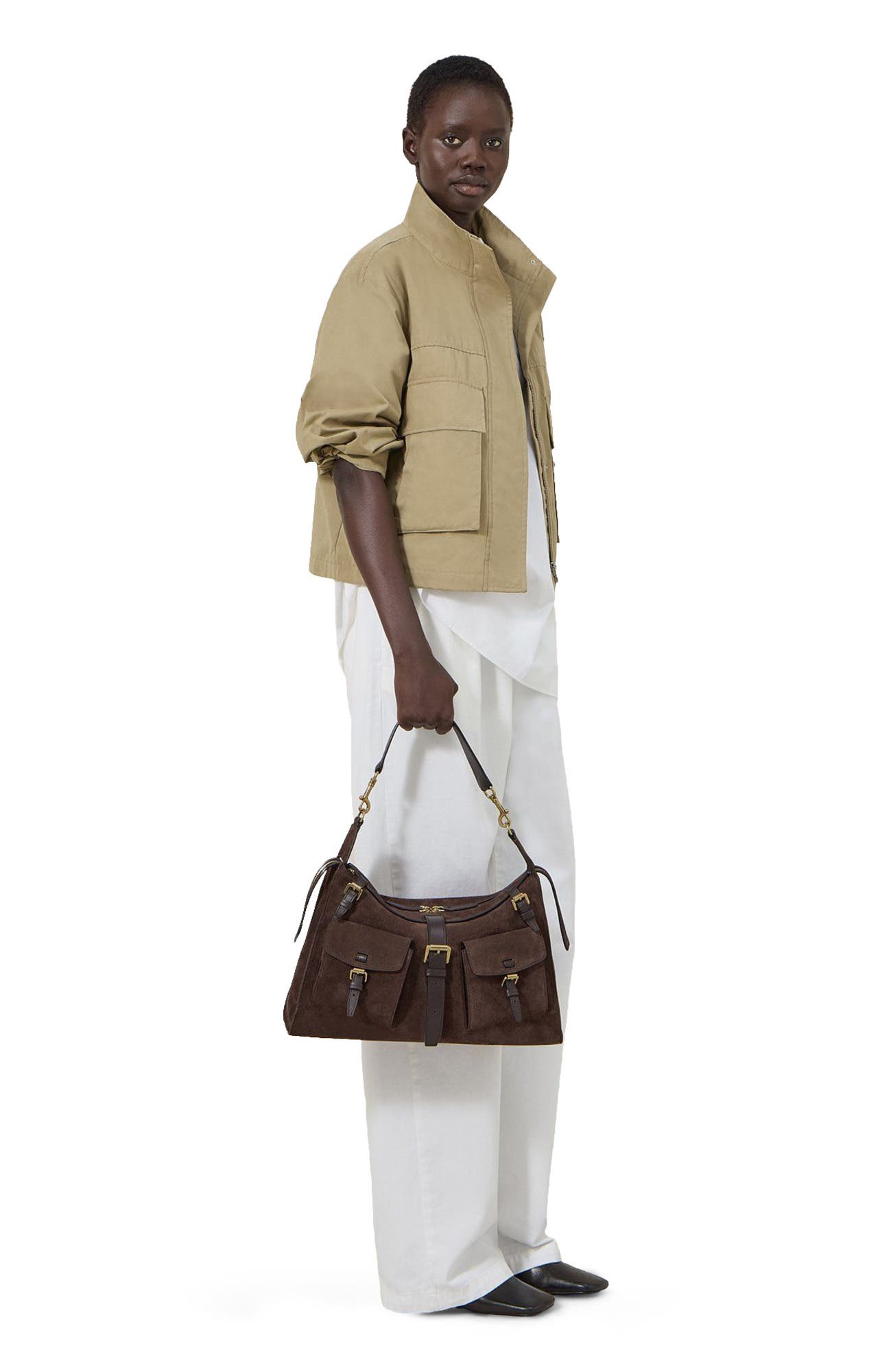 Mulberry Roxanne Shoulder Bag, Alternate, color, Chocolate