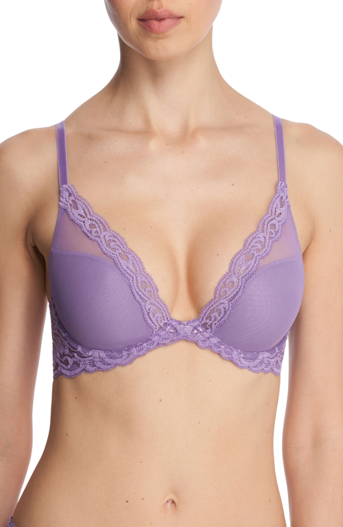 Natori Feathers Plunge T-Shirt Bra in Purple Mist at Nordstrom, Size 34B