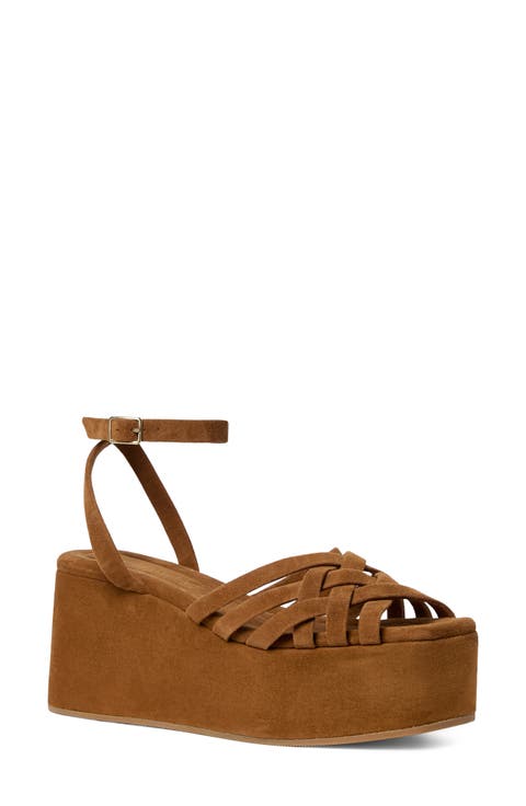 Channing Ankle Strap Platform Wedge Sandal (Women)