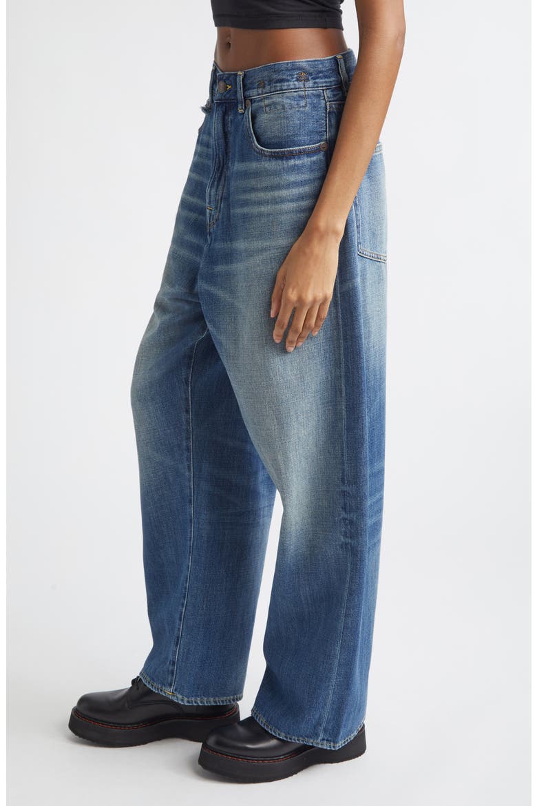 Venti Baggy Wide Leg Jeans, Alternate, color, RAINE BLUE