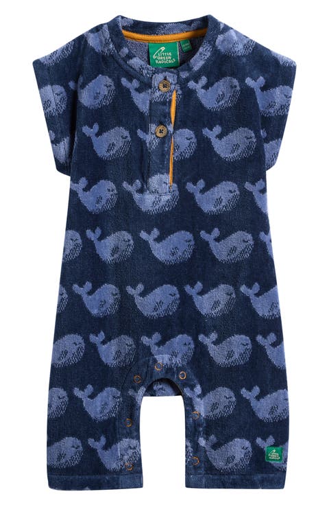 Whales Terry Romper (Baby & Toddler)