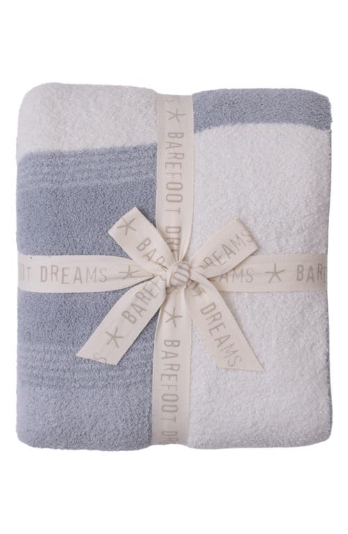 Barefoot Dreams Cozychic® Costa Block Throw Blanket In Gray