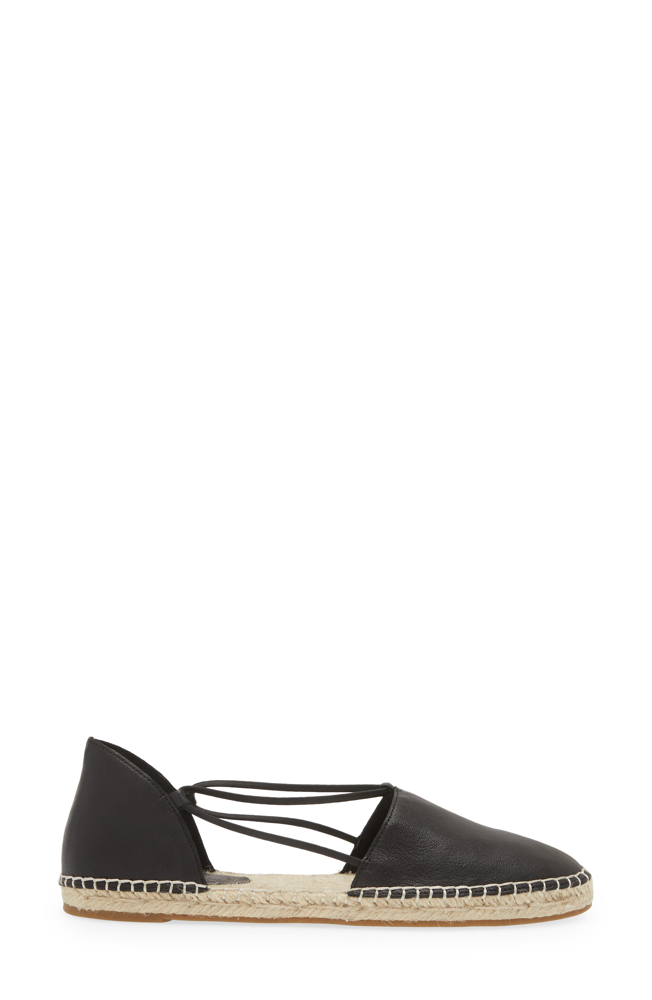 Lee Espadrille Flat, Alternate, color, BLACK