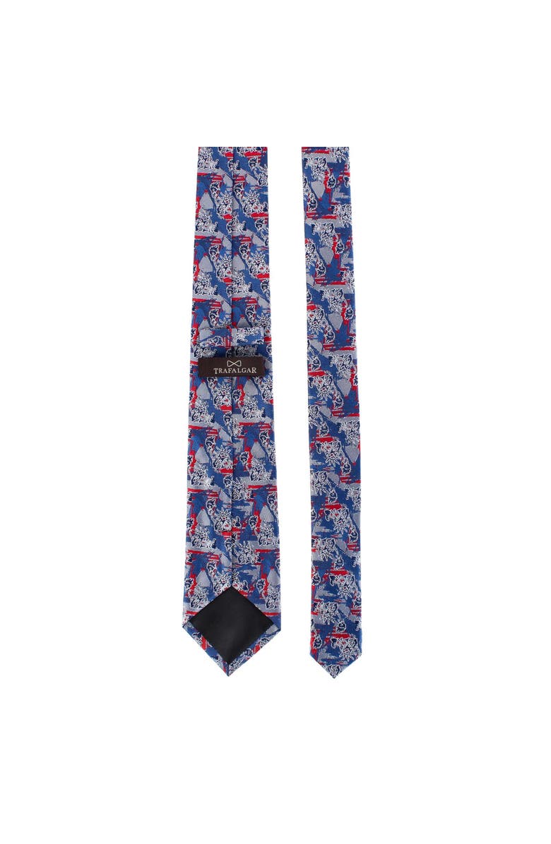Trafalgar Freedom's Torch Patriotic Silk Novelty Necktie, Alternate, color, Multiple