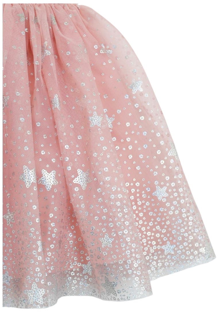 Kids' Sequin Star Party Dress, Alternate, color, BLUSH