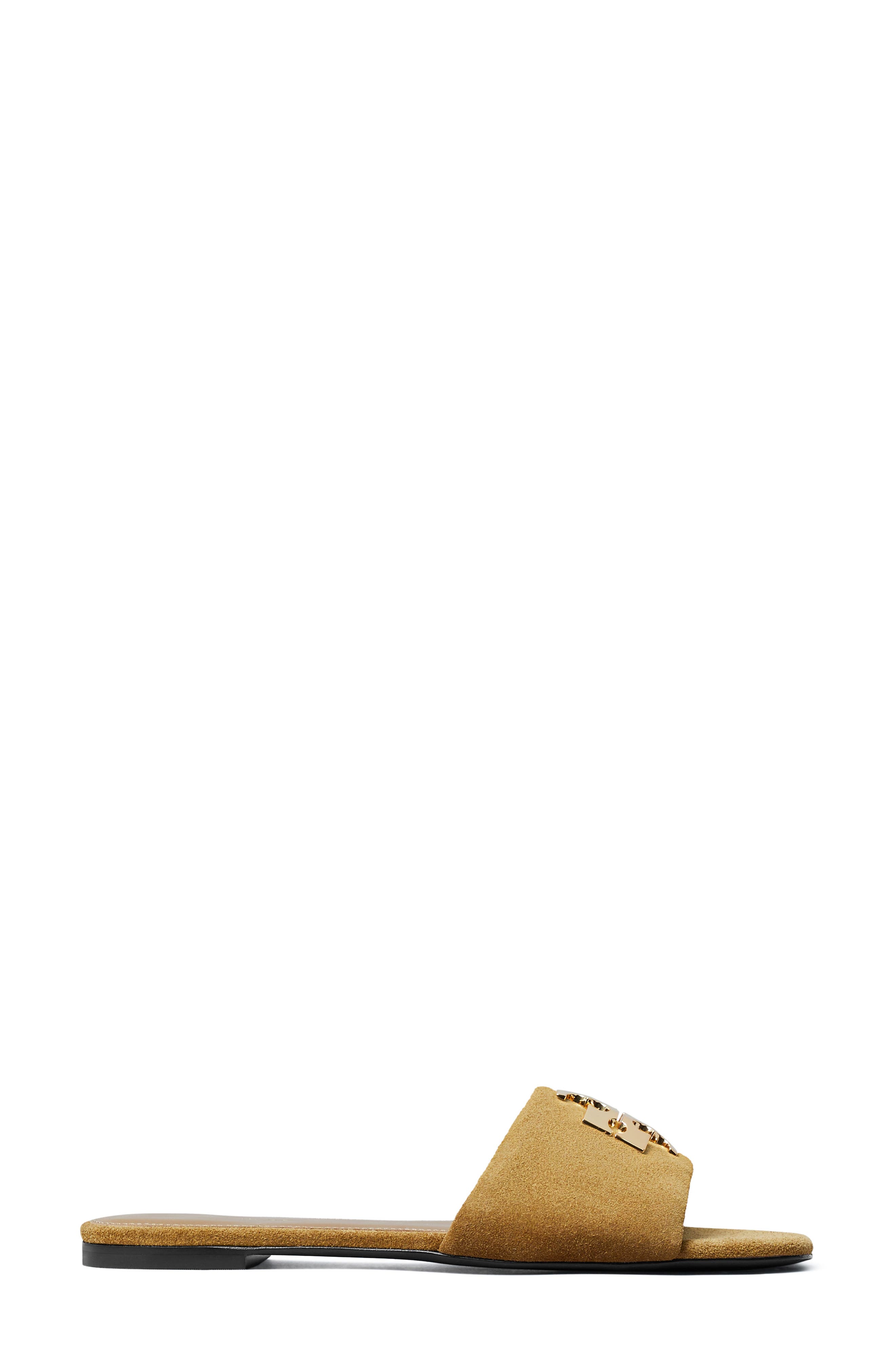 Charlie Slide Sandal, Alternate, color, TOFFEE / GOLD