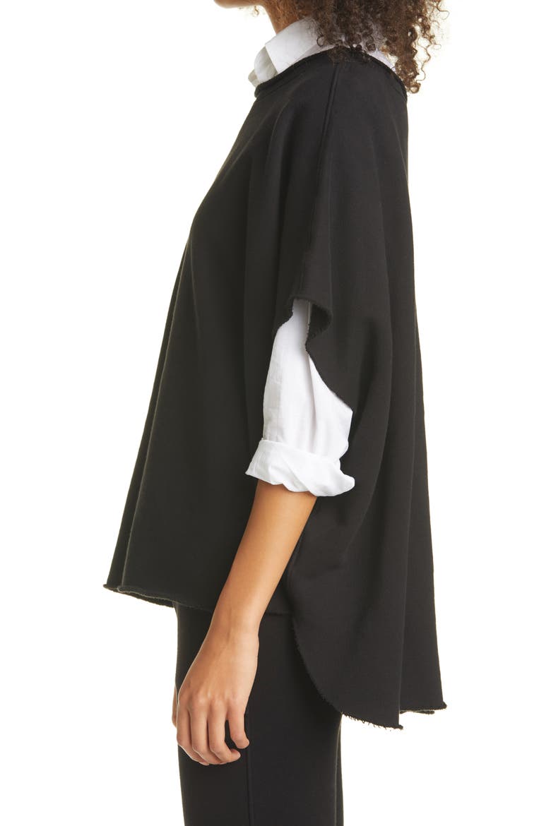 Olive Triple Fleece Original Capelet, Alternate, color, BLACK