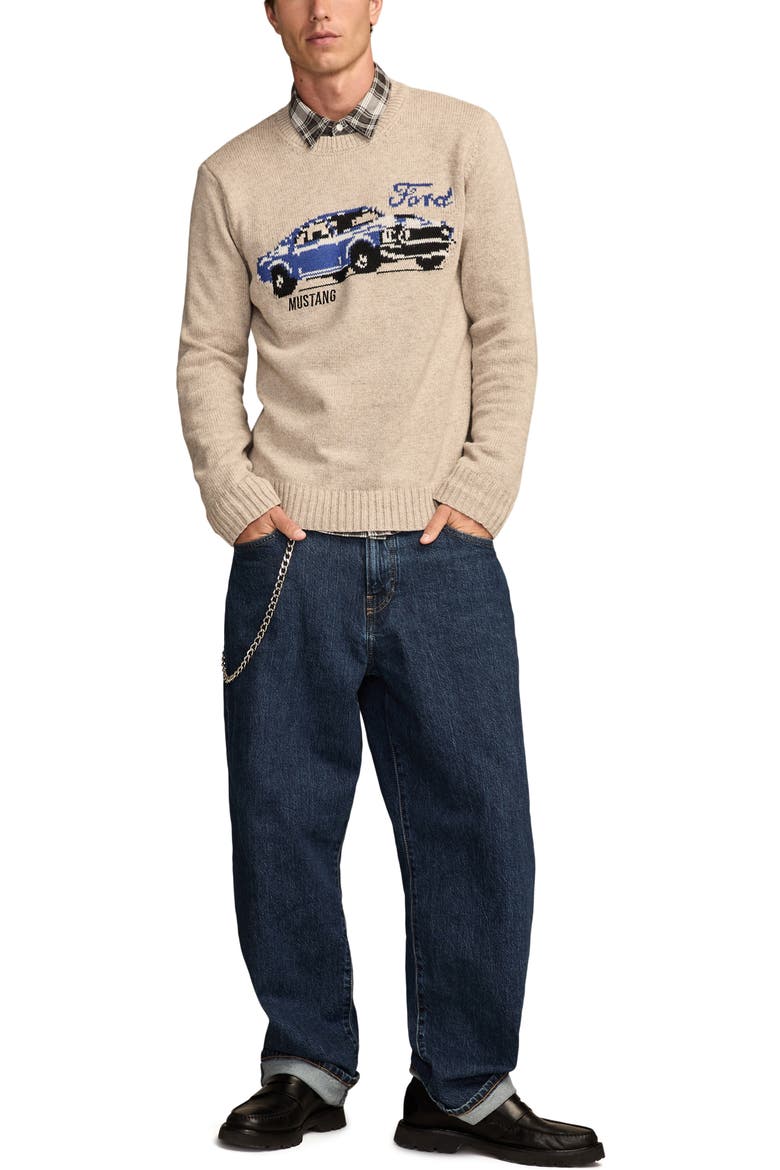 Mustang Cotton Blend Sweater, Alternate, color, OATMEAL