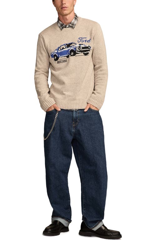 Lucky Brand Mustang Cotton Blend Sweater In Neutral