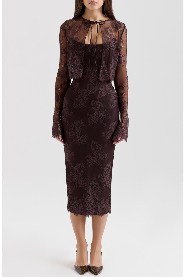 lace dress with bolero jacket Regular