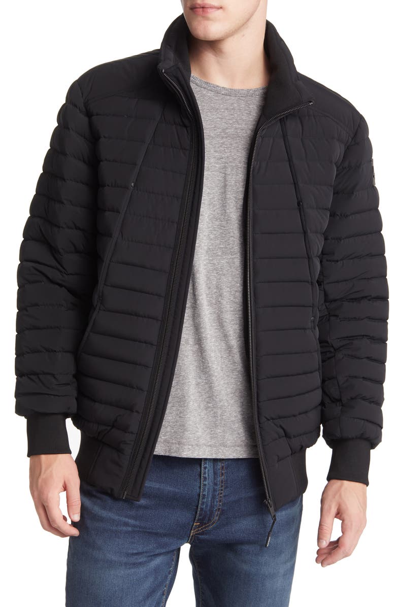 Moose Knuckles Keap Down Bomber Jacket, Main, color, 