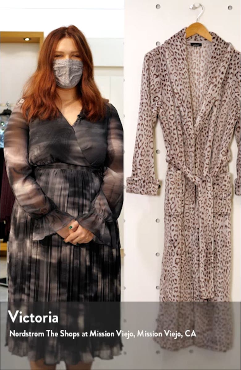 Plush Cheetah Robe, sales video thumbnail