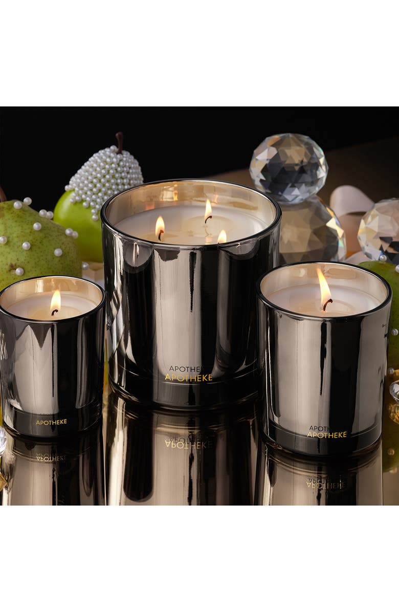 APOTHEKE White Vetiver Three-Wick Scented Candle, Alternate, color, Dark Grey