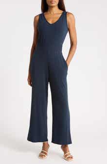 Sleeveless V-Neck Jumpsuit