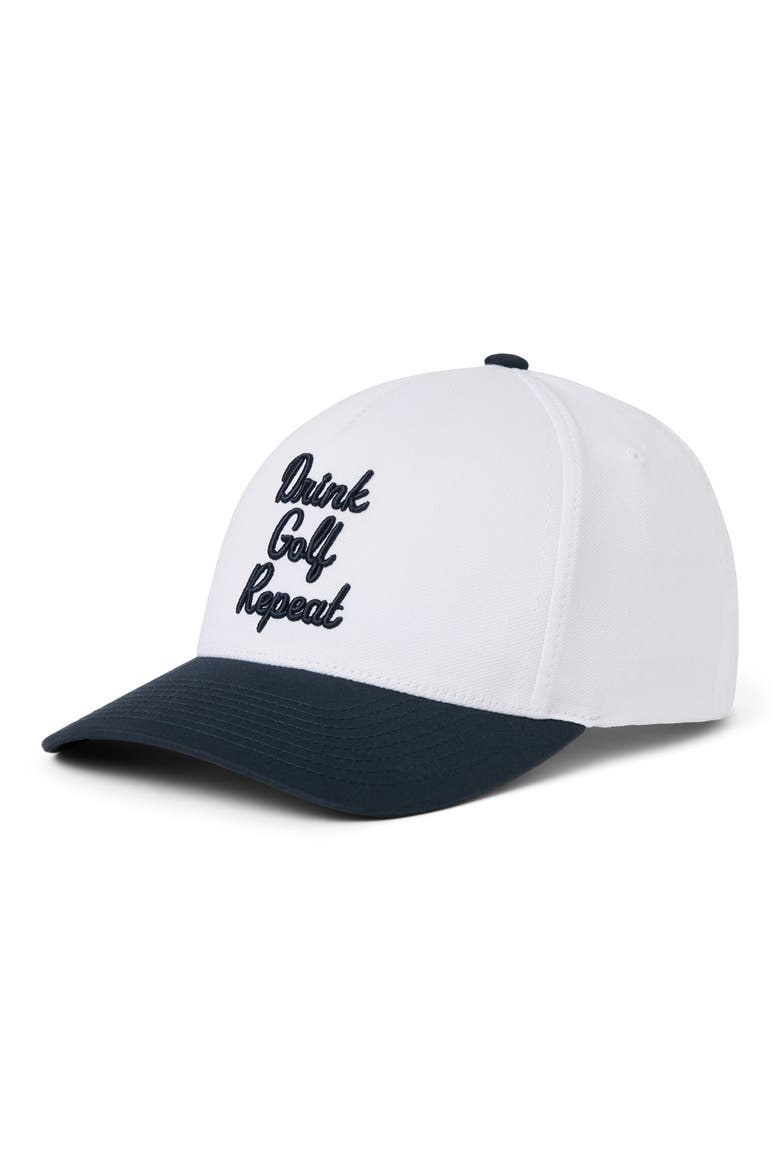 Swing and Sip Baseball Cap, Main, color, WHITE