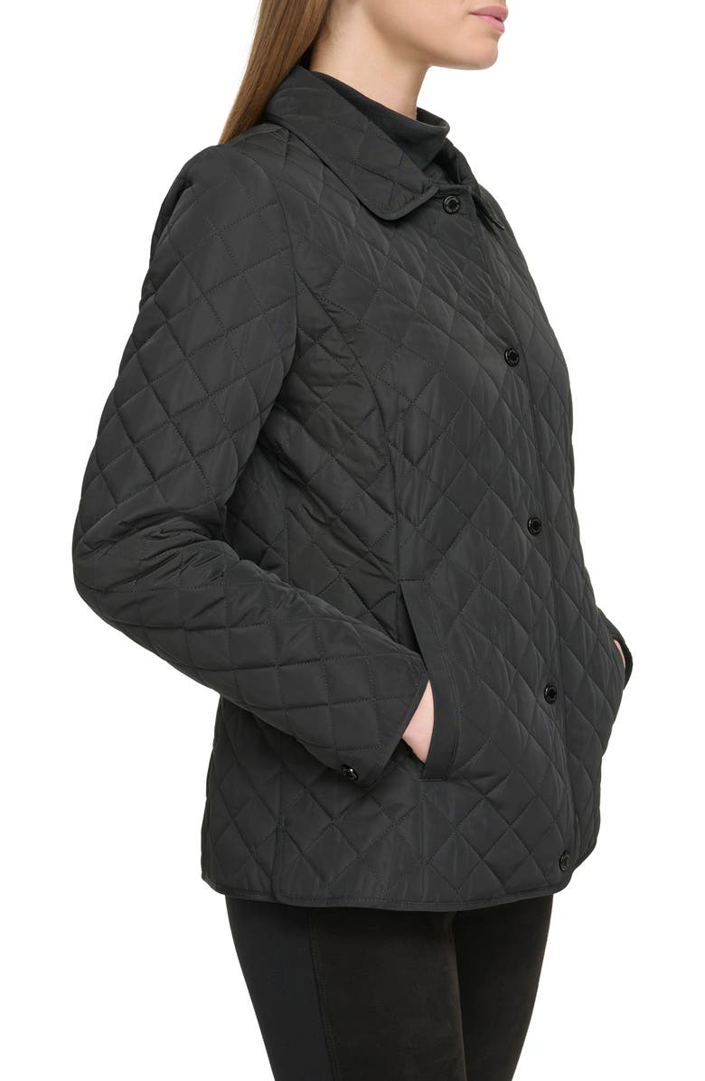 Calvin Klein Quilted Water-Resistant Short Jacket, Alternate, color,