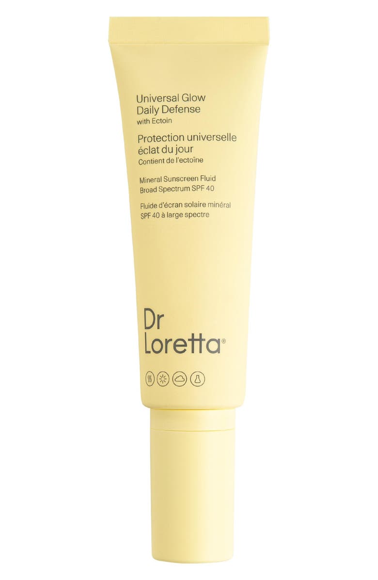 Dr. Loretta Universal Glow Daily Defense Mineral Sunscreen Fluid SPF 40, Main, color,