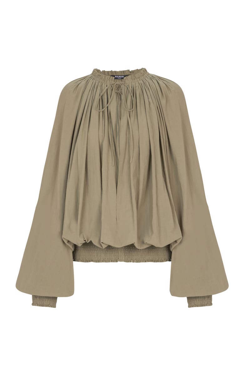 Balmain Cotton blouse, Alternate, color, Green