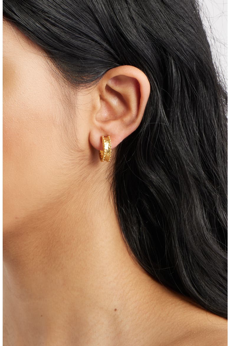 Dotty Intertwined Drop Earrings, Alternate, color, GOLD