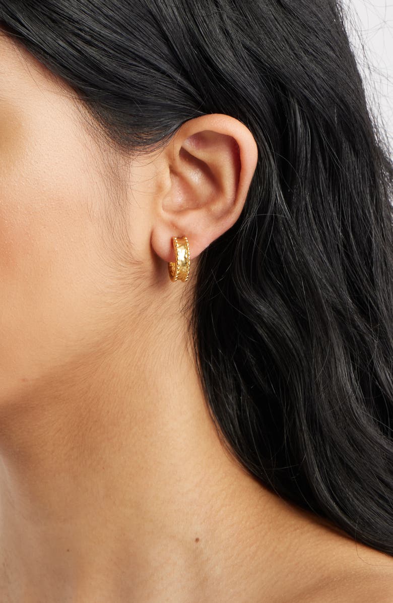 Karine Sultan Dotty Intertwined Drop Earrings, Alternate, color, Gold