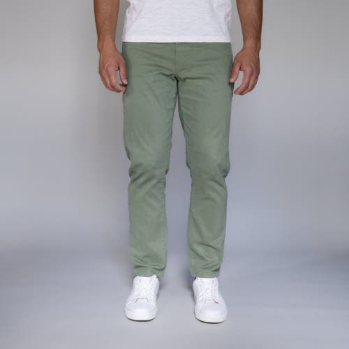 Peter Manning Italian 5-pocket Pants In Sage