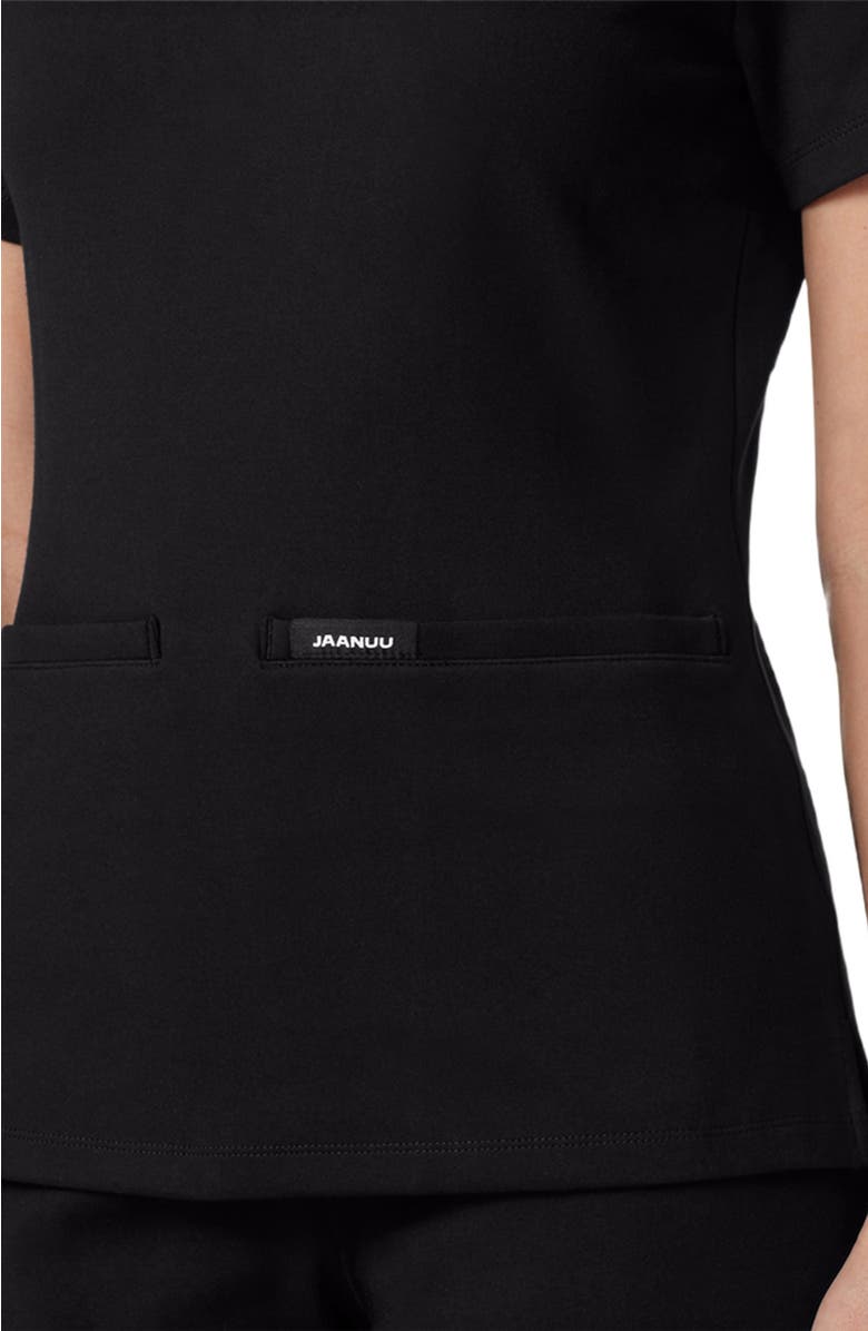 JAANUU Ceri Women's 6-Pocket Classic Scrub Jacket, Alternate, color, Black
