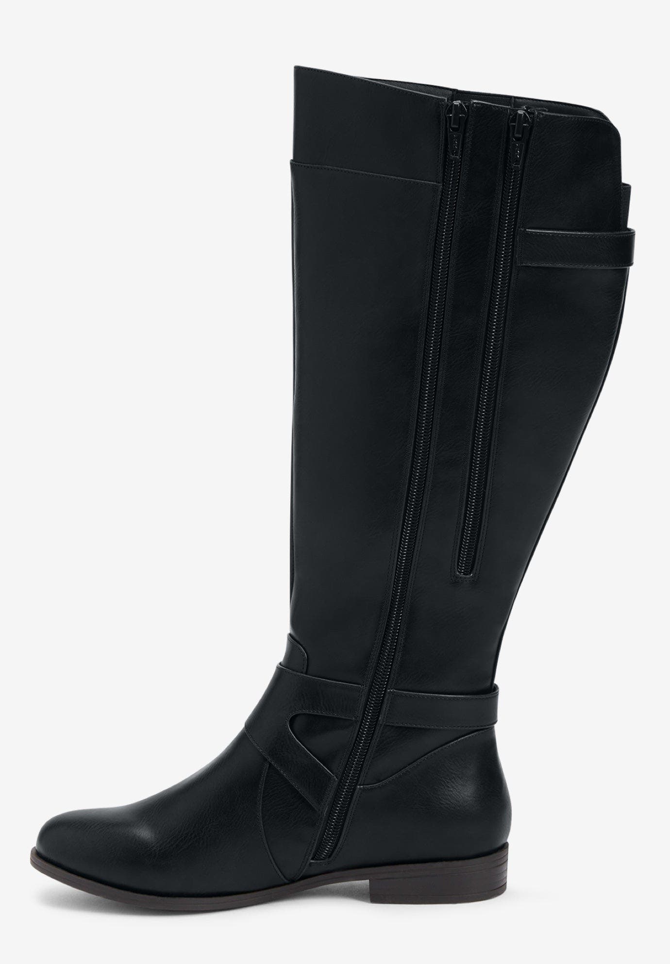 Comfortview The Whitley Tall Wide Calf Boot, Alternate, color, Black