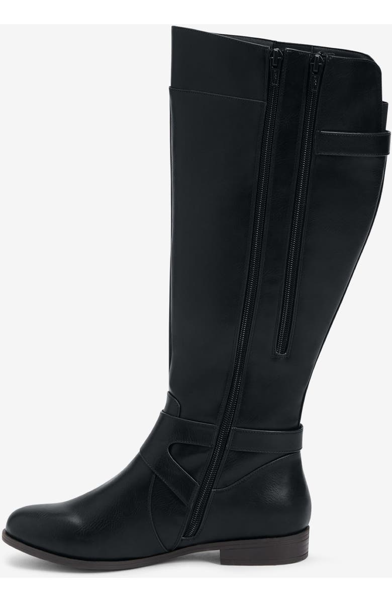 Comfortview The Whitley Tall Wide Calf Boot, Alternate, color, Black