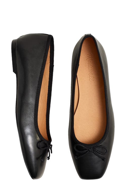 Madewell The Anelise Ballet Flat In True Black