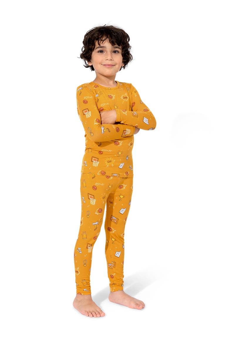 Kids' Basketball Set of 2 Piece Pajamas, Alternate, color, Basketball