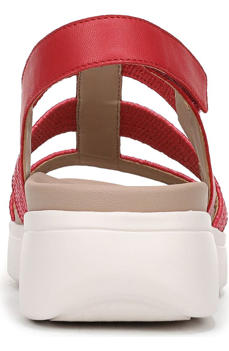 Vionic Sabrina Fisherman Platform Sandal, Alternate, color, Varsity Red Leather