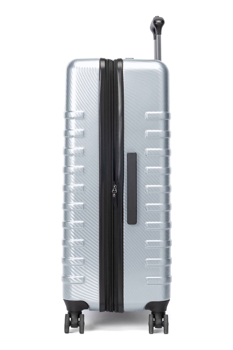 Rollmaster™ Lite 28-Inch Expandable Hardside Spinner Luggage, Alternate, color, SILVER CARBON FIBER