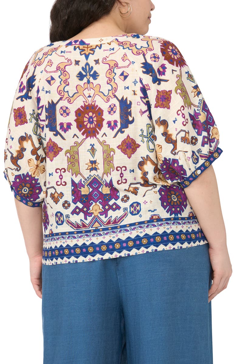 Vince Camuto Print Top, Alternate, color, New Ivory